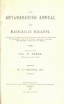 Titlepage (1881 Issue): The Antananarivo Annual and Madagas...