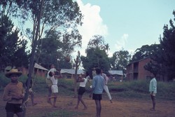 Playing volleyball: Friends School, Soavinandriana