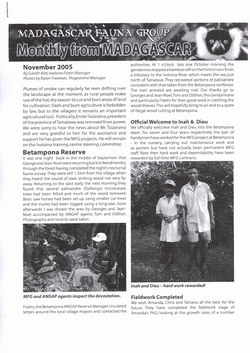 Monthly from Madagascar: Madagascar Fauna Group: November 2005: Volume 2, Issue 10